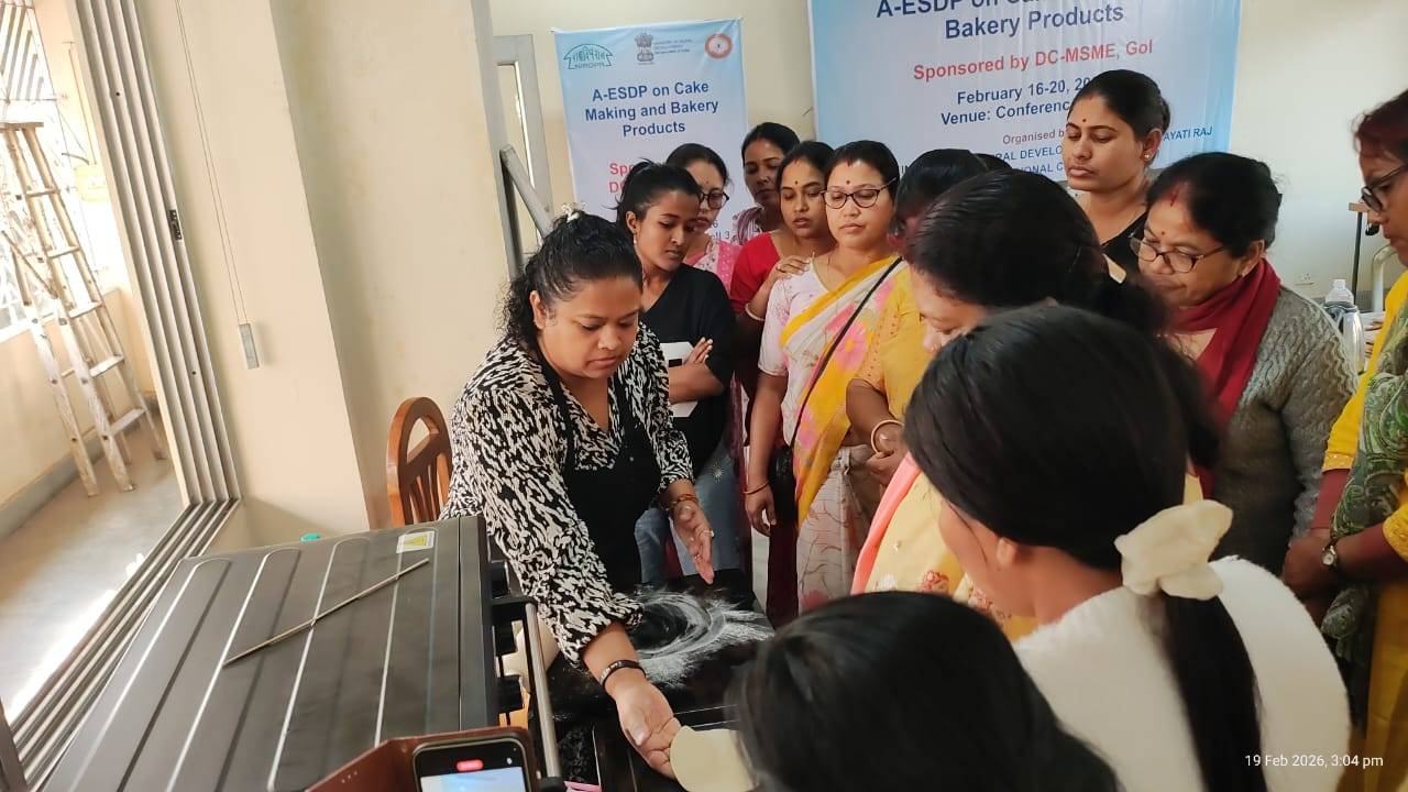 A-ESDP on cake making and bakery products (Sponsoerd:DC-MSME,GoI) at NIRDPR-NERC,Guwahati, February 16-20, 2026 1