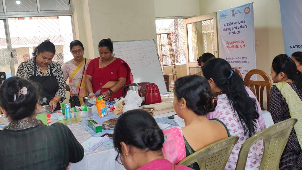 A-ESDP on cake making and bakery products (Sponsoerd:DC-MSME,GoI) at NIRDPR-NERC,Guwahati, February 16-20, 2026 1